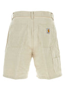 Carhartt Wip Sand Cotton Blend Walter Single Short