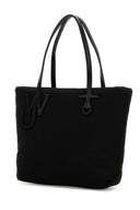 Jw Anderson Black Fabric Puffy Anchor Shopping Bag