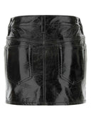 Isabel Marant Dark Grey Synthetic Leather Laviana Mini Skirt