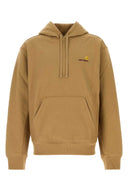 Carhartt Wip Camel Cotton Hooded American Script Sweat