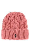 Moncler Grenoble Dark Pink Wool Beanie Hat
