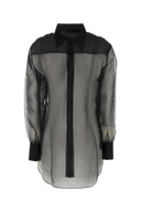 Oseree Black Organza Silk