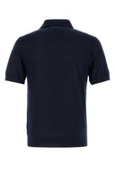 Prada Midnight Blue Cashmere Polo Shirt
