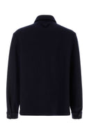 Prada Midnight Blue Wool Bled Shirt