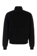 Prada Black Stretch Stretch Wool Blend Cardigan