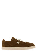 Sneaker in pelle scamosciata marrone Prada