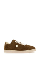 Sneaker in pelle scamosciata marrone Prada