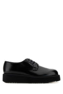 Prada Black Leder Schnürschuhe