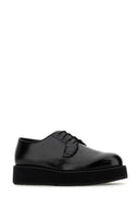 Prada Black Leder Schnürschuhe