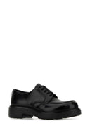 Prada Black Leather Lace Up Shoes