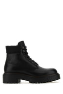 Prada Black Leather Ankle Boots