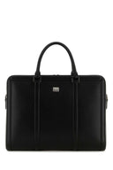 Deletín de cuero negro Dolce & Gabbana