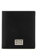 Billetera de cuero negro Dolce & Gabbana