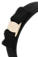 Salvatore Ferragamo Black Fabric Vara Hairband