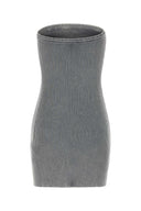 Mini abito di cotone grigio diesel