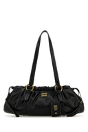 Miu Miu Black Leather Joie Shoulder Bag