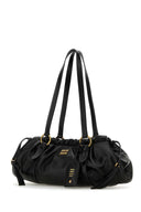 Miu Miu Black Leather Joie Shoulder Bag