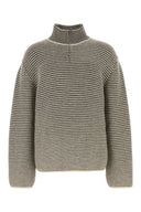 Il maglione ALPACA CARTNEY ricamato a riga