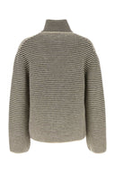 Il maglione ALPACA CARTNEY ricamato a riga