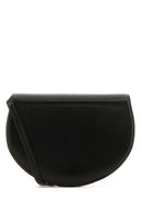 The Row Black Leather Canteen Shoulder Bag