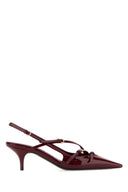 Miu Miu Tyrian Purple Leather Pumps