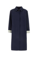 Miu Miu Midnight Blue Cotton Trench Coat