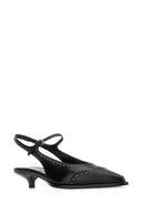 Miu Miu Black Leather Brogue Pumps