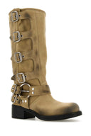 Miu Miu Beige Suede Boots