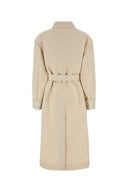 Miu Miu Sand Cotton Trench Coat