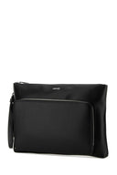 Versace in pelle nera grande frizione da carico