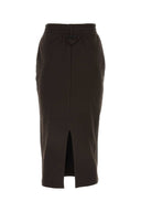 Prada Dark Brown Cotton Skirt