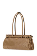 Prada Cappuccino Leather Shoulder Bag