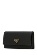 Schwarze Prada-Clutch aus Leder