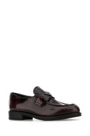 Prada Grape Leather Loafers