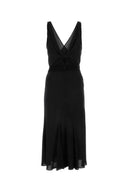 Prada Black Stretch Viscose Dress