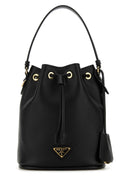 Prada Black Leather Re Edition 1978 Bucket Bag