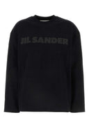 Jil Sander schwarzer Baumwoll -T -Shirt