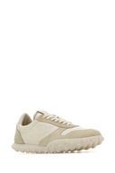 Jil Sander zwei Tone Stoff und Wildleder -Turnschuhe