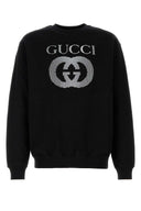 Sudadera de algodón negro de Gucci