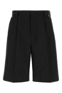 Pantalones cortos de bermudas de sargento negro de Gucci