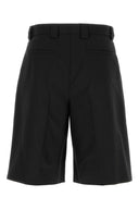 Pantalones cortos de bermudas de sargento negro de Gucci
