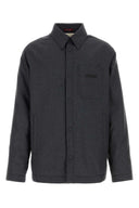 Camisa de mezcla de poliéster gris oscuro de Gucci