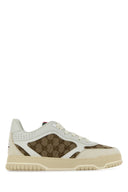 Gucci Multicolor Leather And Gg Supreme Fabric Re Web Sneakers