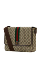 Gucci Gg Supreme Ad Leather Ophidia Gg Crossbody Bag