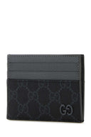 Gucci Kartenetui aus GG-Stoff und Leder