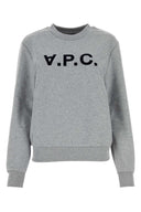A.P.C. Melanżowa szara bawełniana bluza