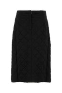 Jil Sander Black Viscose Skirt