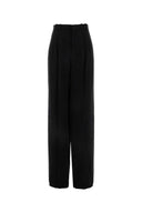 Saint Laurent Black Wool Wide Leg Pant