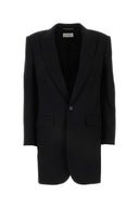 Saint Laurent Black Gabardine Blazer