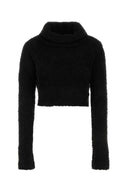 Saint Laurent Black Acrylmischpullover